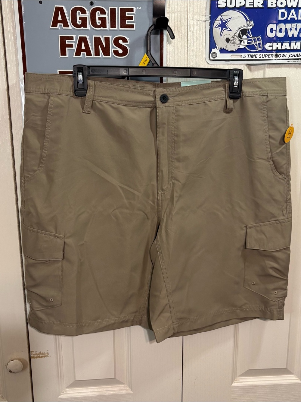 Magellan Water Repellent Men’s Cargo Shorts - Khaki